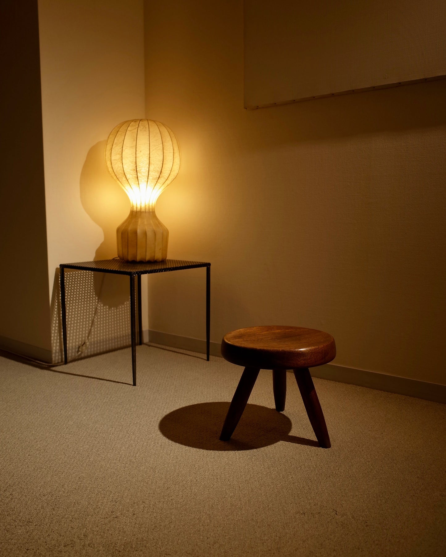 Charlotte Perriand Berger Stool 1950s Mahogany