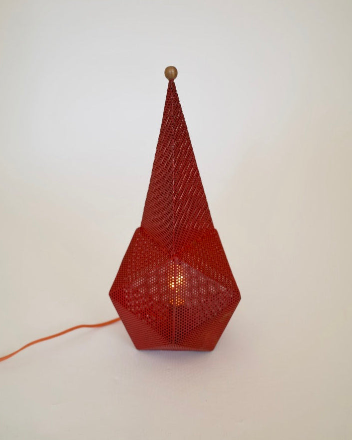 Mathieu Mategot ‘Baghdad’ Lamp 1954s Red
