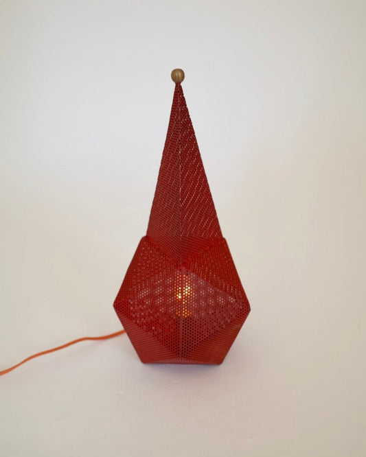 Mathieu Mategot ‘Baghdad’ Lamp 1954s Red