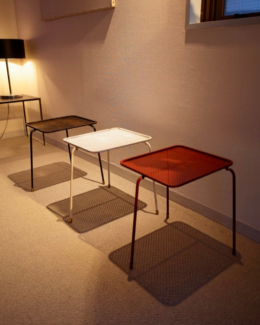 Mathieu Matégot Soumba Tables - Rare Three-Color Set, France 1953