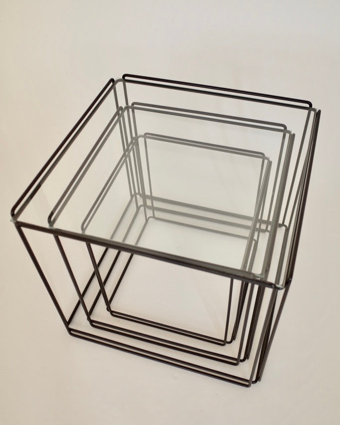 Max Sauze “Isocele” Nesting Tables / Groupe S.A France 1970s
