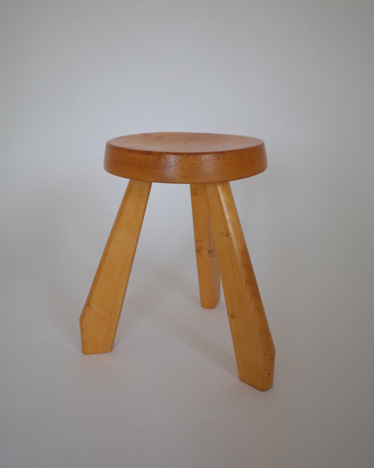 Charlotte Perriand Meribel SNDOZ Stool 1970s