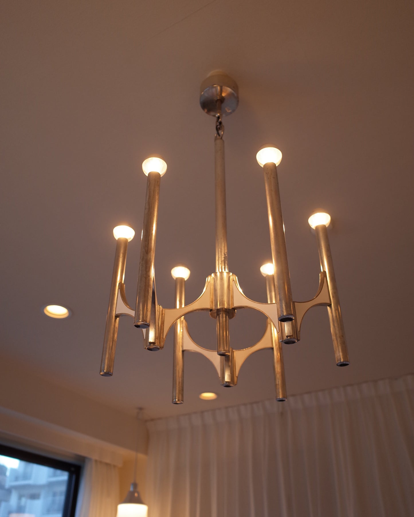 Gaetano Sciolari Model-105 Chandelier 1970s