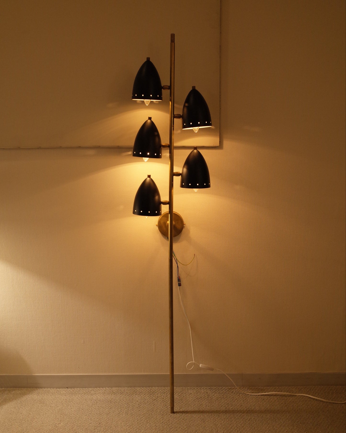 Italy 5 lights Brass Wall Lamp