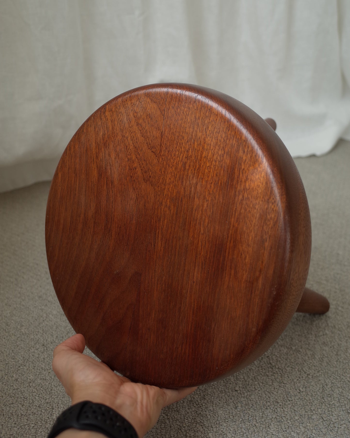 Charlotte Perriand Berger Stool 1950s Mahogany