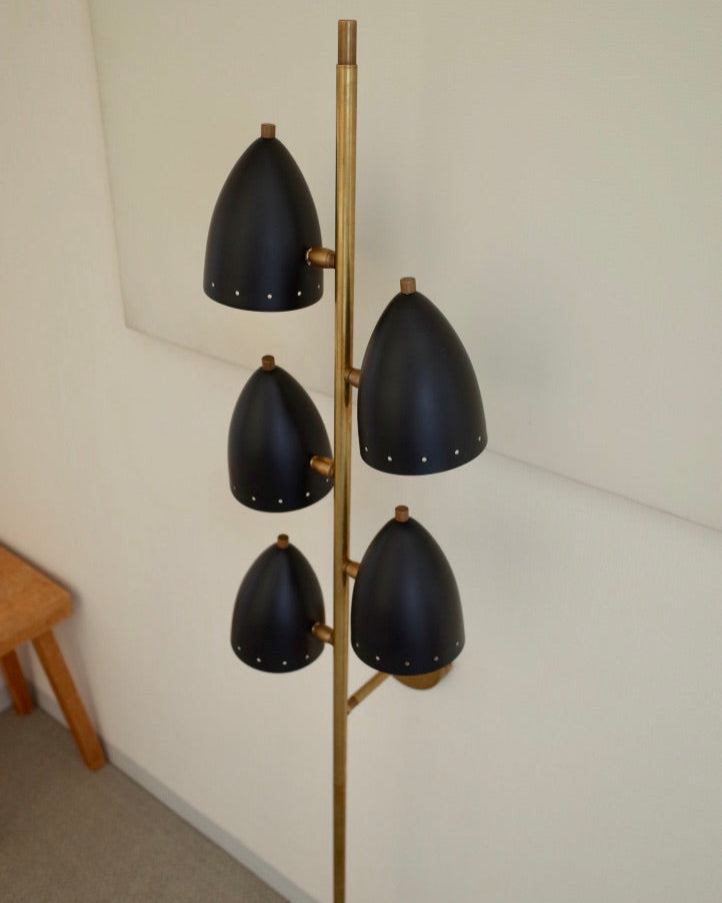 Italy 5 lights Brass Wall Lamp