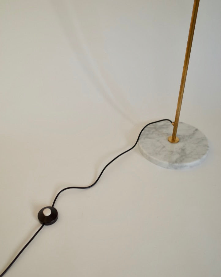 Italy 6 lights Brass Floor Lamp Midcentury stilnovo styler