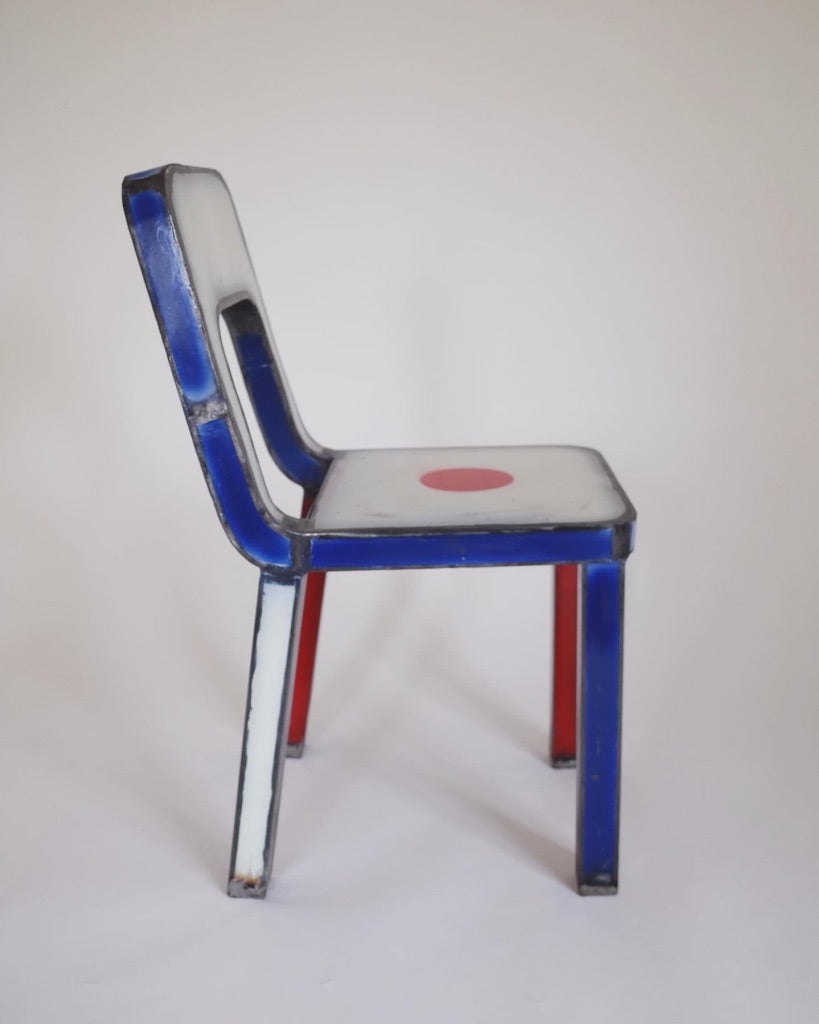 Anacleto Spazzapan - Steel Chair - Giappone~Japan~ Italy - 2000s
