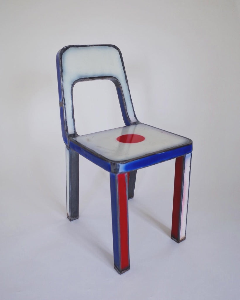 Anacleto Spazzapan - Steel Chair - Giappone~Japan~ Italy - 2000s