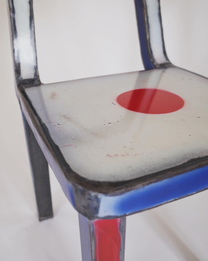 Anacleto Spazzapan - Steel Chair - Giappone~Japan~ Italy - 2000s