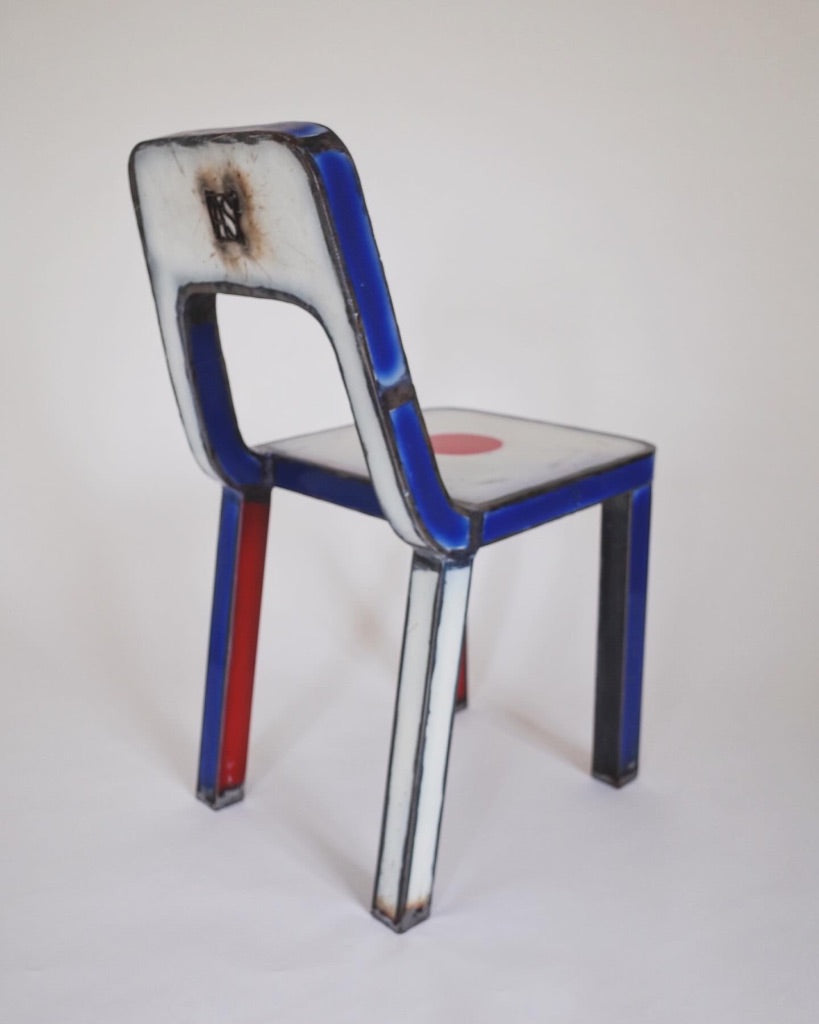 Anacleto Spazzapan - Steel Chair - Giappone~Japan~ Italy - 2000s