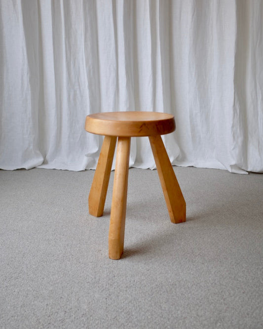 Charlotte Perriand Meribel SNDOZ Stool Les Arcs 1970s