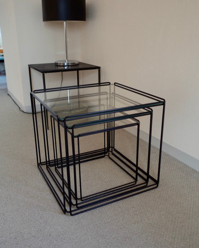 Max Sauze “Isocele” Nesting Tables / Groupe S.A France 1970s