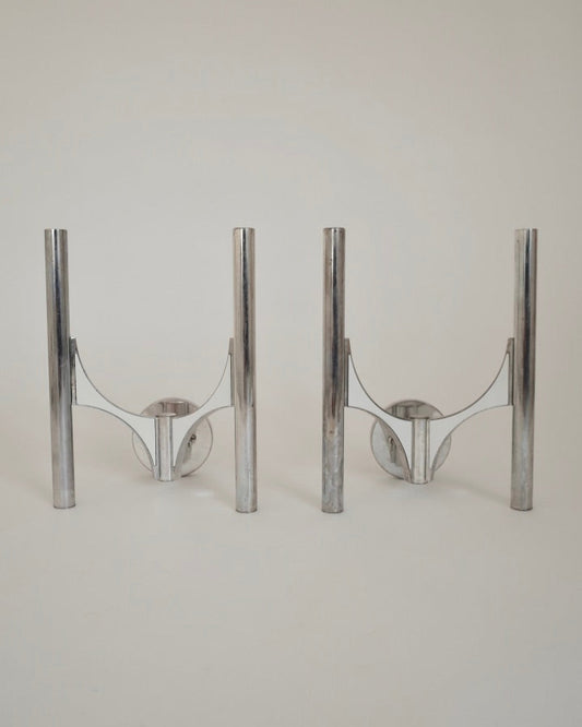 Gaetano Sciolari Model-105 Wall Lamps 1970s Pair set