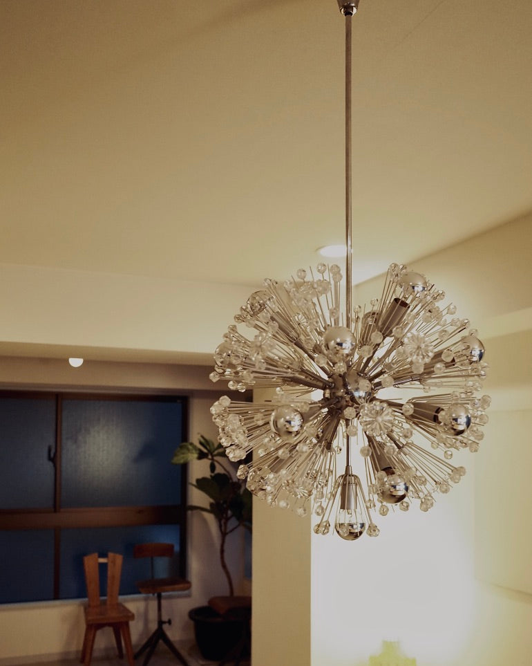 Rupert Nikoll - Emil Stejnar - Sputnik Snowball - Large 16 lights 1950s