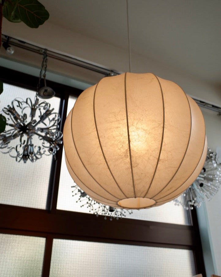 Goldkant Leuchten Germany - Friedel Wauer Cocoon lamp 1970s Ø40cm