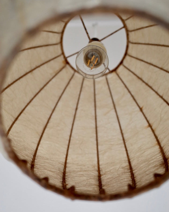 Vintage Italy cocoon oval shade 1960s