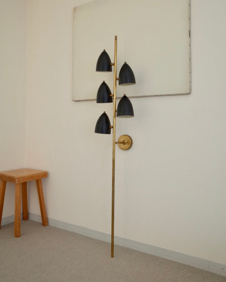 Italy 5 lights Brass Wall Lamp