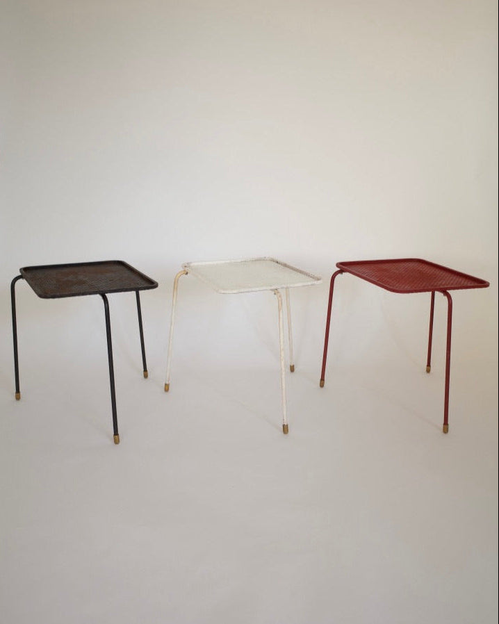 Mathieu Matégot Soumba Tables - Rare Three-Color Set, France 1953