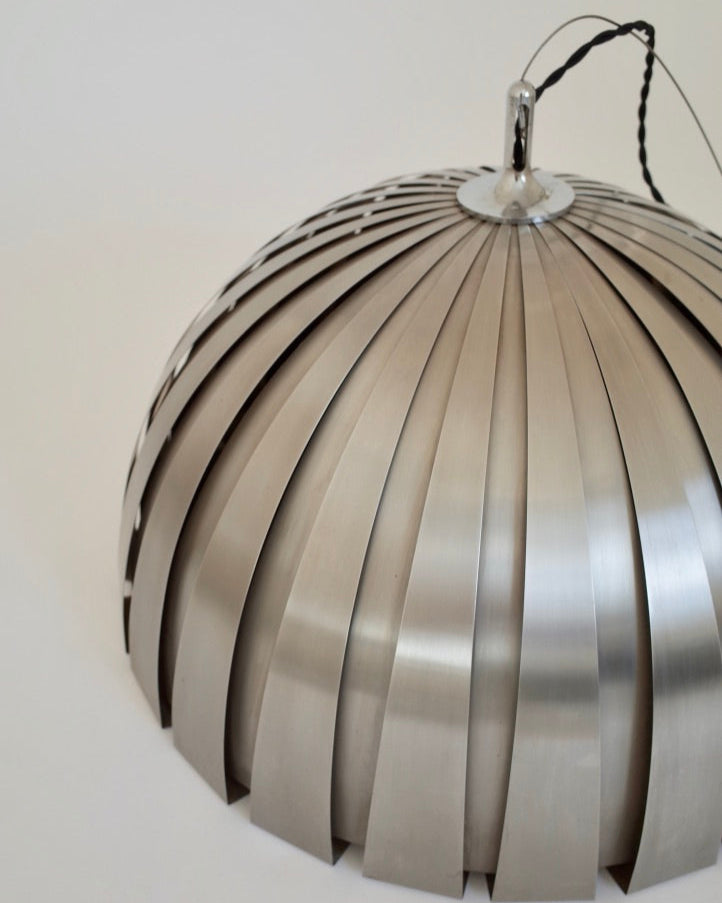 Martinelli Luce – Elio Martinelli  Steel ceiling lamp 1960s