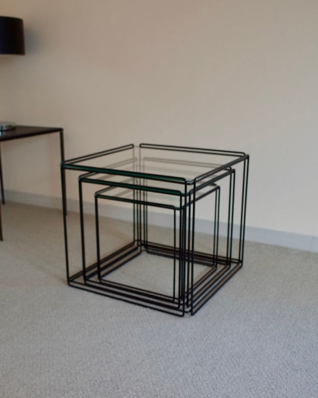 Max Sauze “Isocele” Nesting Tables / Groupe S.A France 1970s