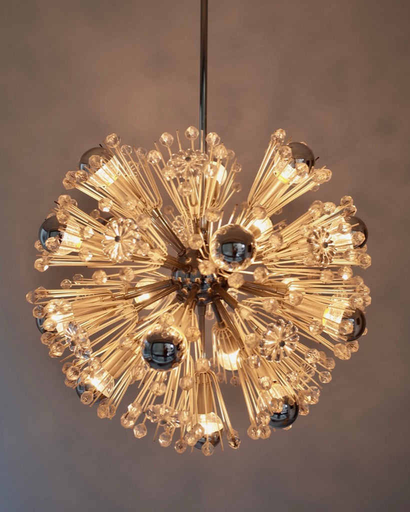 Rupert Nikoll - Emil Stejnar - Sputnik Snowball - Large 16 lights 1950s