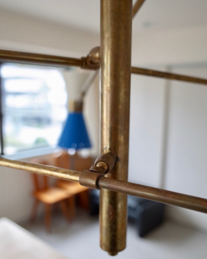 Italy 3Arms Chandelier Brass Lamp