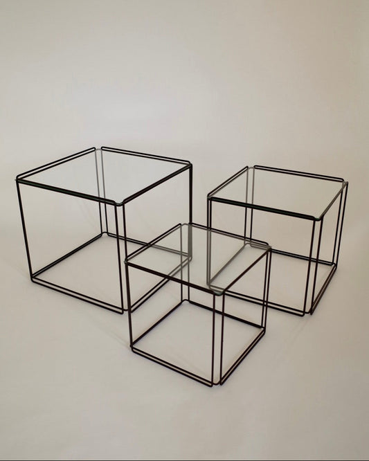 Max Sauze “Isocele” Nesting Tables / Groupe S.A France 1970s