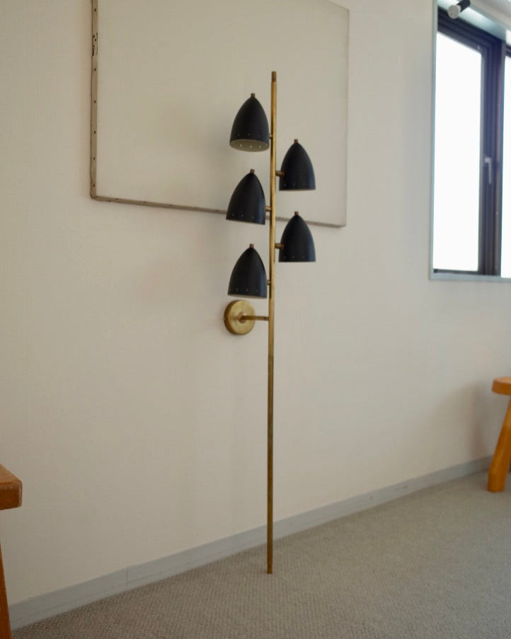 Italy 5 lights Brass Wall Lamp