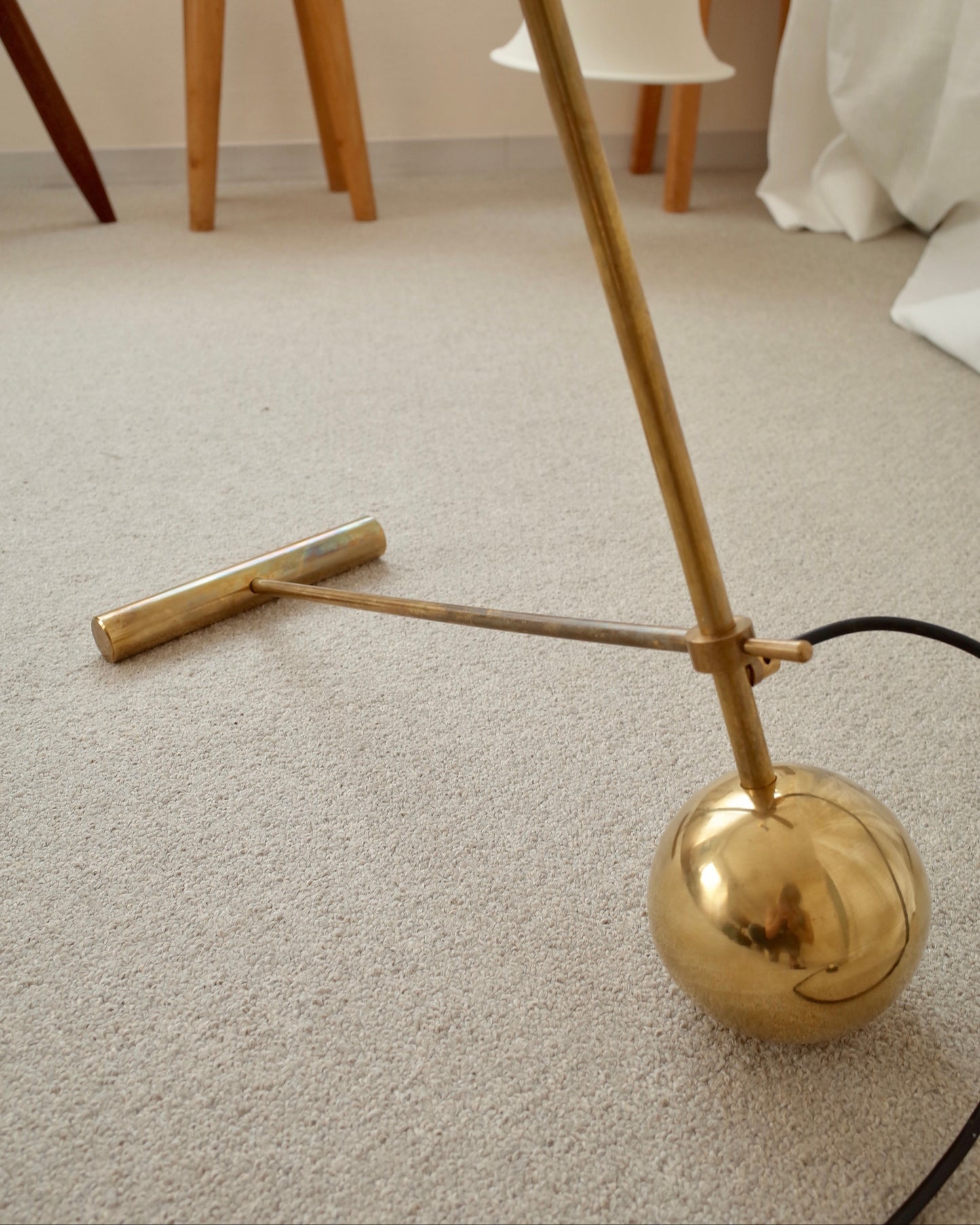 Italy Floor brass lamp Stilnovo styler