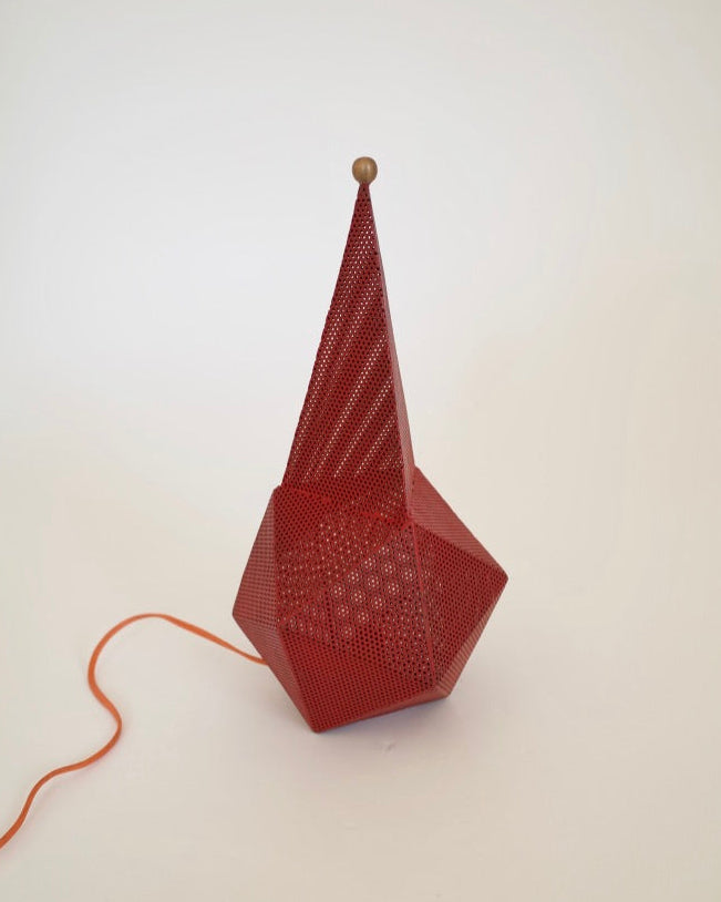 Mathieu Mategot ‘Baghdad’ Lamp 1954s Red