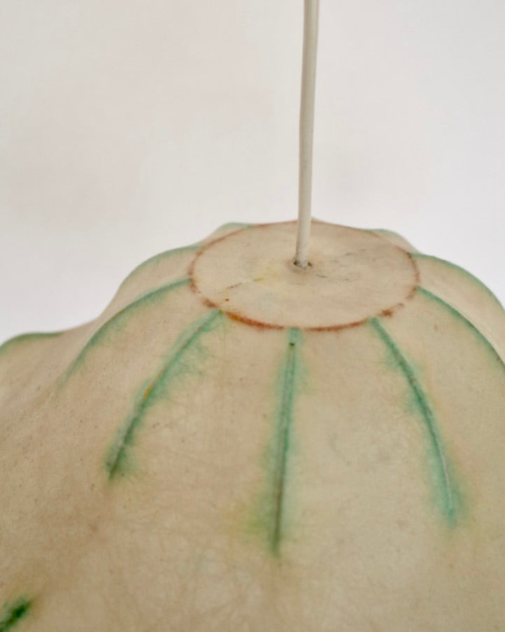 Goldkant Leuchten Friedel Wauer Cocoon Pendant Lamp Germany 1970s