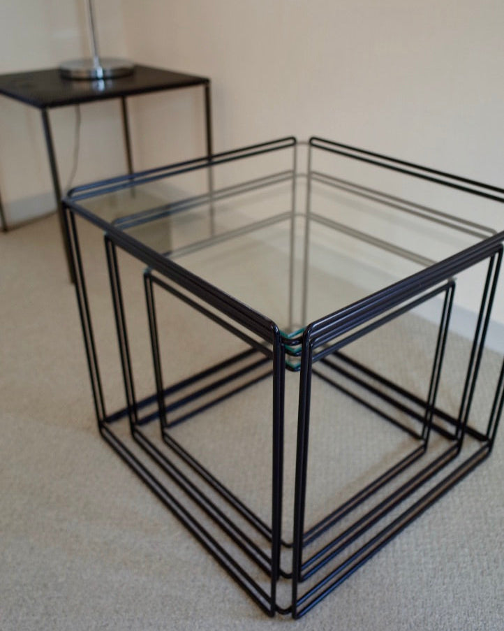 Max Sauze “Isocele” Nesting Tables / Groupe S.A France 1970s