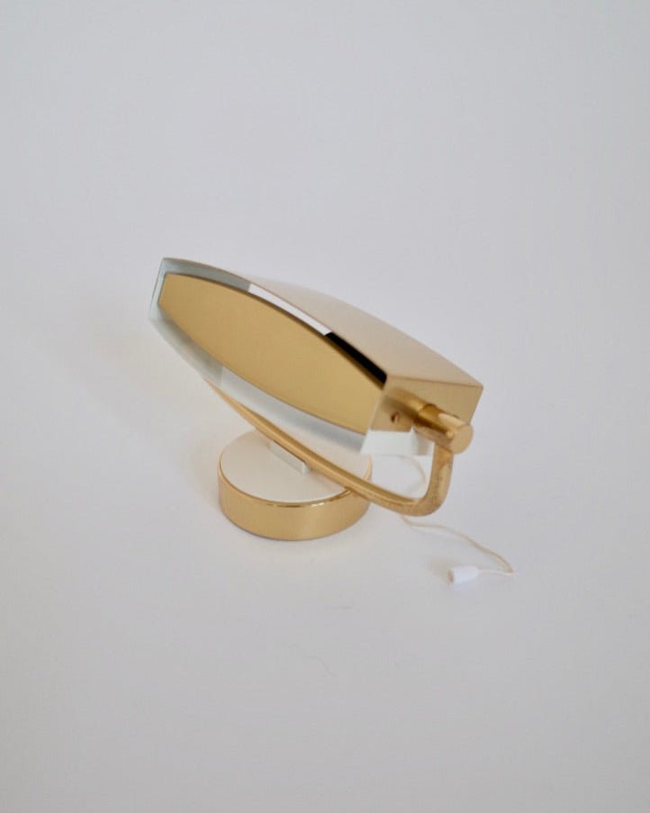 Jacques Biny Brass Appliqué Lamp 1950s Deadstock