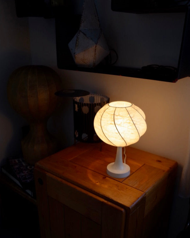 Goldkant Leuchten Friedel Wauer Cocoon Table Lamp, Germany 1970s