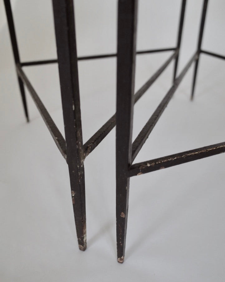 Mathieu Matégot triangular tables set 1950s