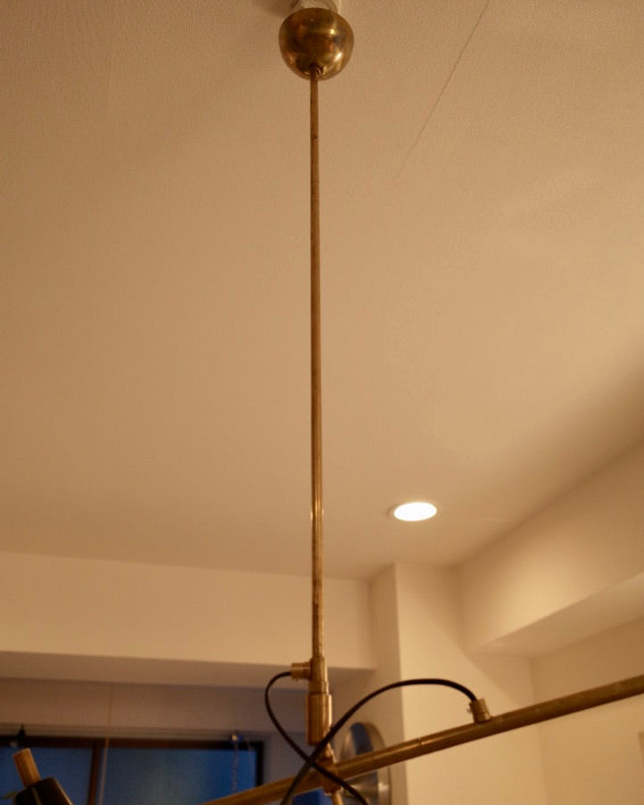 Italy Reflective Plate Brass Lamp Midcentury stilnovo styler