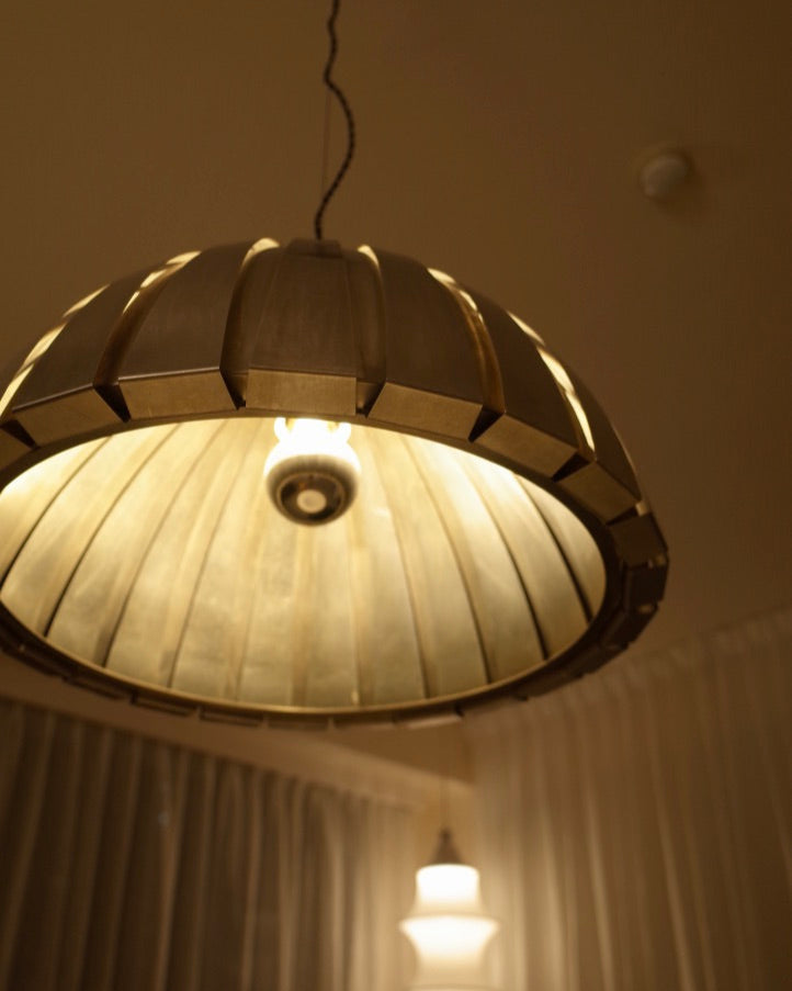 Martinelli Luce – Elio Martinelli  Steel ceiling lamp 1960s