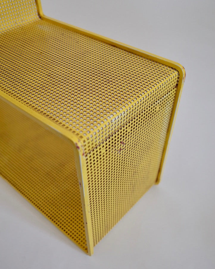 Mathieu Matégot Book Shelf “DÉDAL” 1956 Yellow