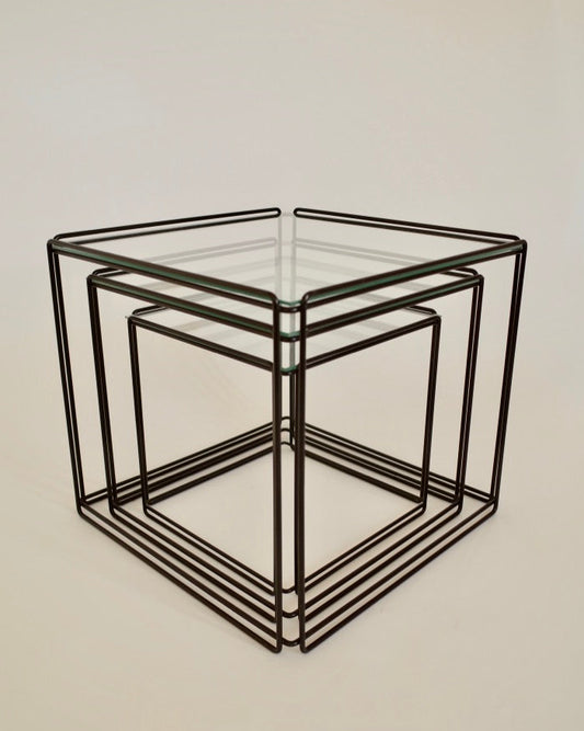 Max Sauze “Isocele” Nesting Tables / Groupe S.A France 1970s