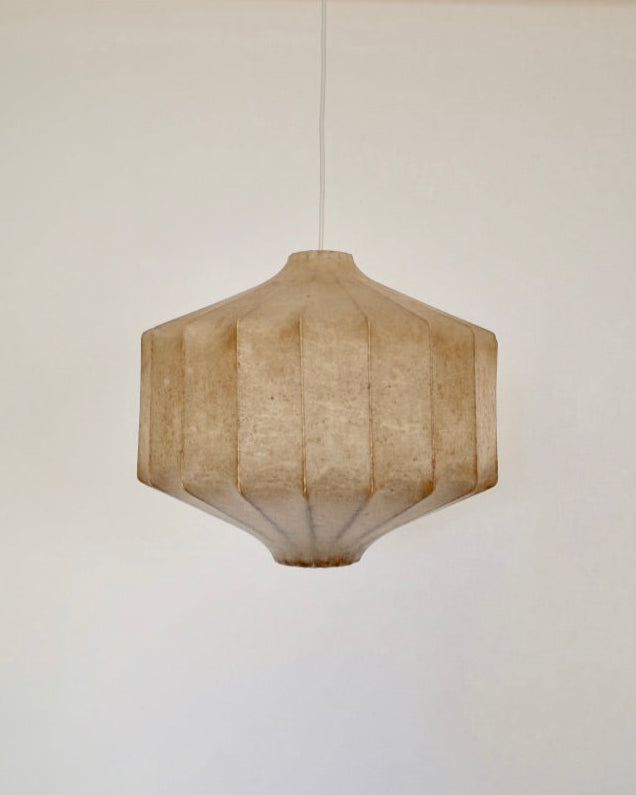 Vintage Italy cocoon hexagon shade 1960s