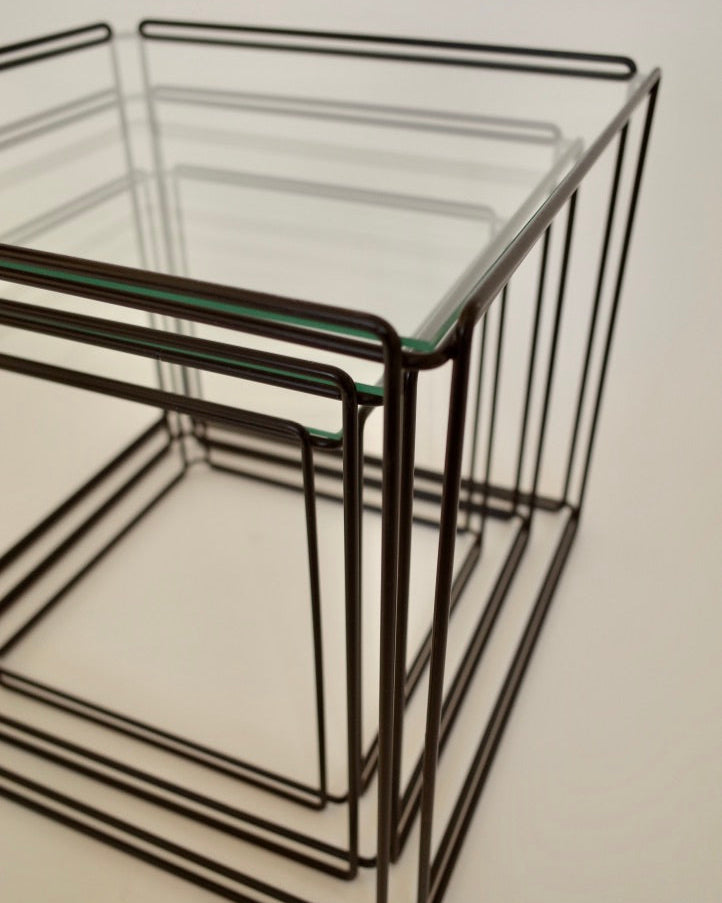 Max Sauze “Isocele” Nesting Tables / Groupe S.A France 1970s