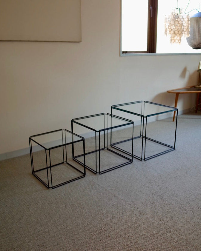 Max Sauze “Isocele” Nesting Tables / Groupe S.A France 1970s