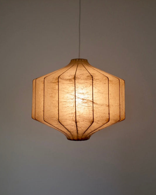 Vintage Italy cocoon hexagon shade 1960s