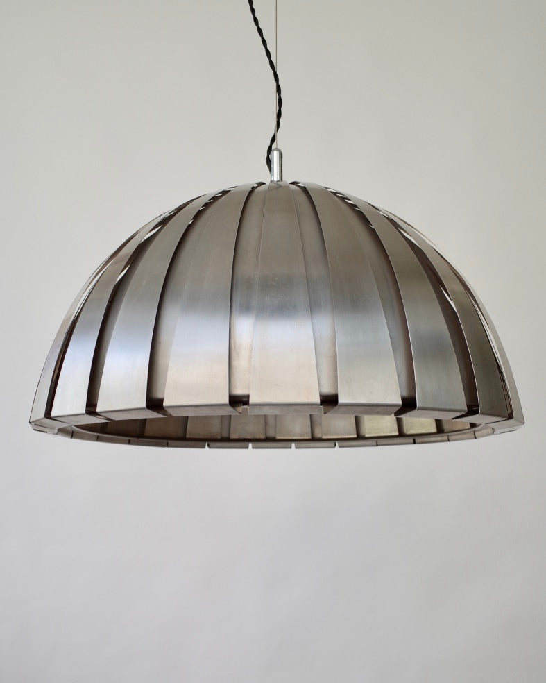Martinelli Luce – Elio Martinelli  Steel ceiling lamp 1960s