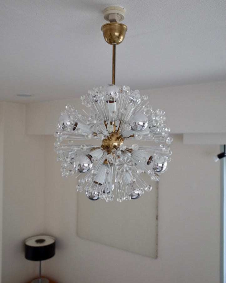 Rupert Nikoll - Emil Stejnar - Sputnik Snowball - Large 14 lights 1950s